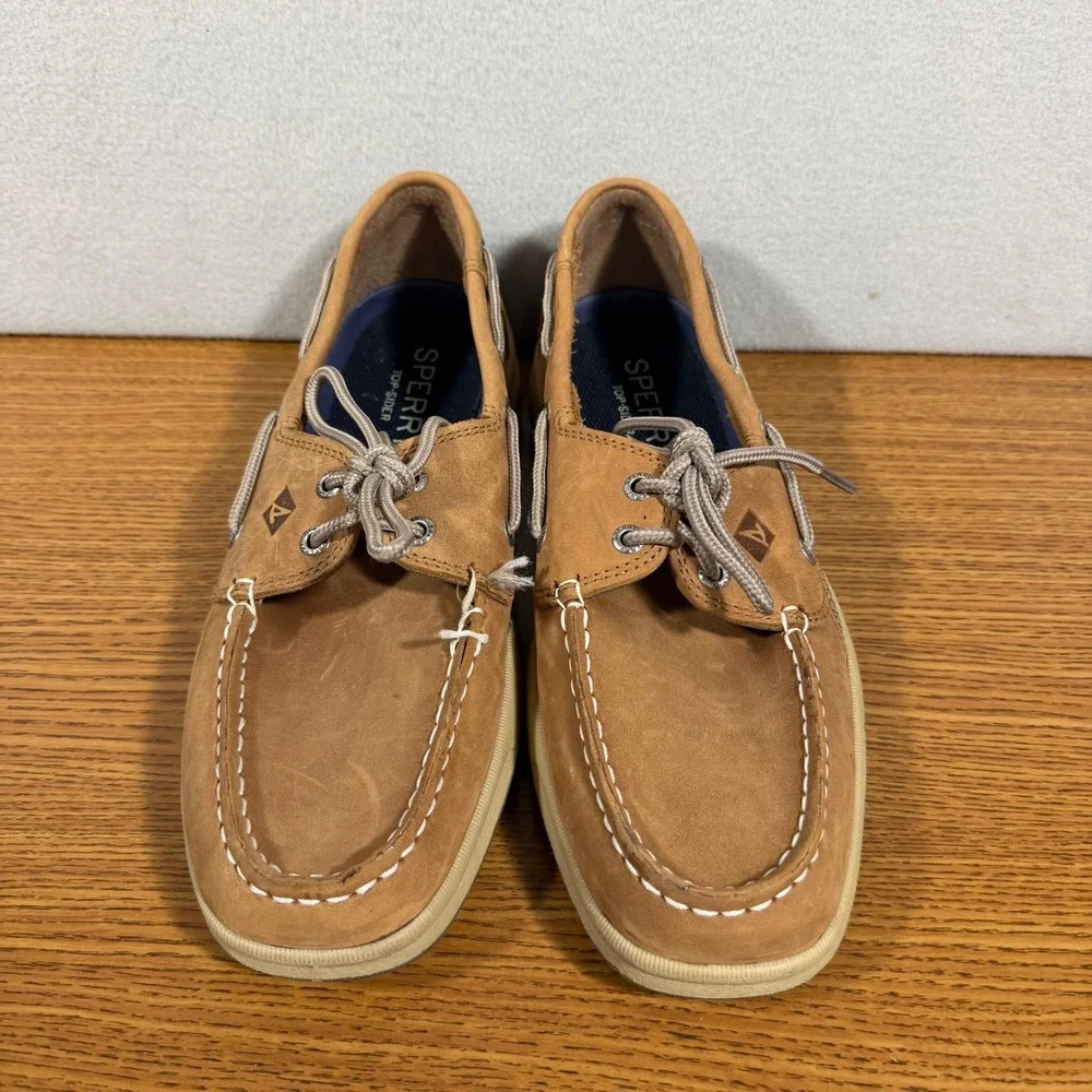 Sperry Top-Sider Billfish Tan Leather Boat Shoes Mens 9.5 0276308 Loafers